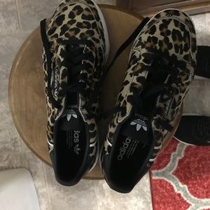 Adidas cheetah print shoes
